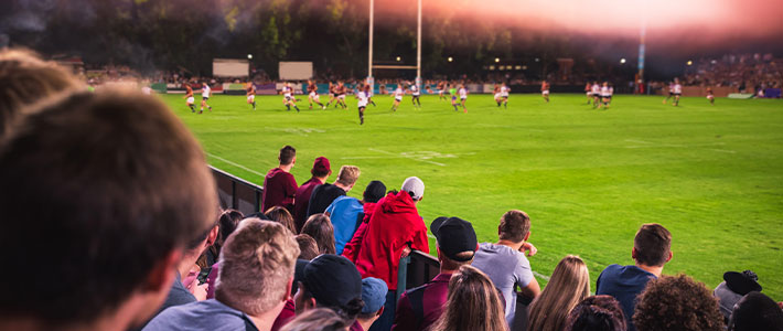 Partido de  fútbol o rugby