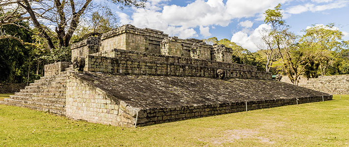 Cancha de pelota, ruinas de Copán, Honduras