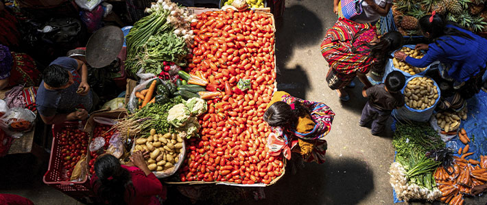 Mercado tradicional, Chichicastenango, Quiché, Guatemala