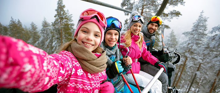 Viajes familiares en invierno