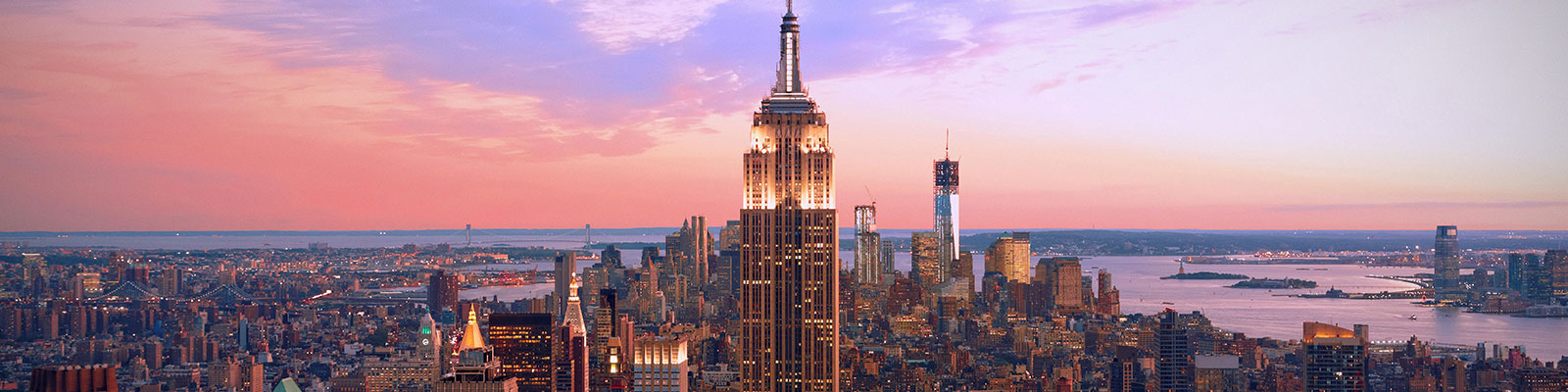 Vista del Empire State Building en Nueva York, Estados Unidos