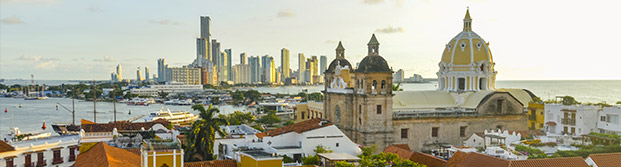 Vista panorámica de Cartagena de Indias, en Colombia